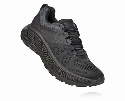 Hoka One One Gaviota 2 - Sapatos Ortopedicos Homem - Pretas/Cinzentas Escuro, XT78140